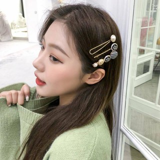Kẹp tóc đính đá Hàn Quốc bọc vải