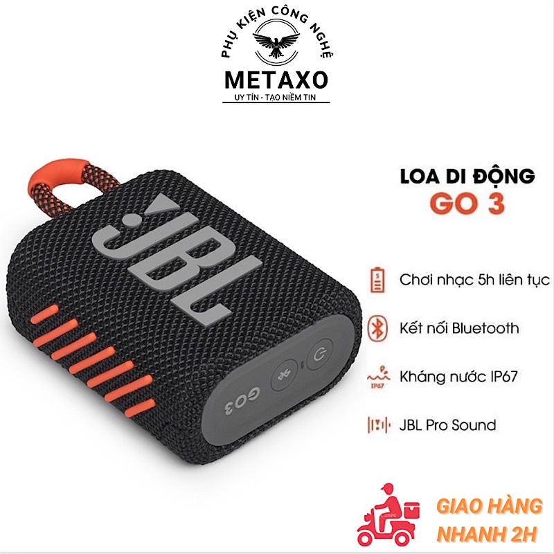 Loa bluetooth mini, JbL Go 3 new 100% + Bảo hành 6 tháng