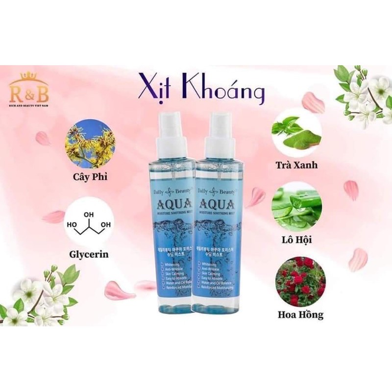 Xịt khoáng Aqua Móiture Soonthing Mist