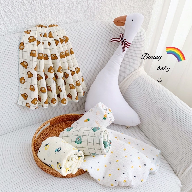 Khăn tắm muslin cho bé sơ sinh