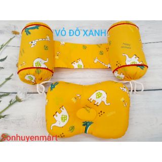 Gối chặn vỏ đỗ xanh kèm gối đầu