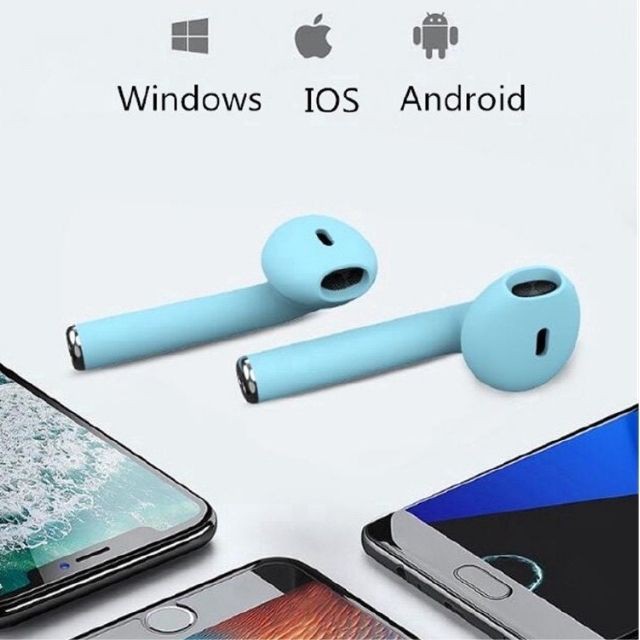 Tai nghe bluetooth i12 blutooth không dây giống airpods dùng cho samsung, iphone, sony, android, có mic giá rẻ - Memotop