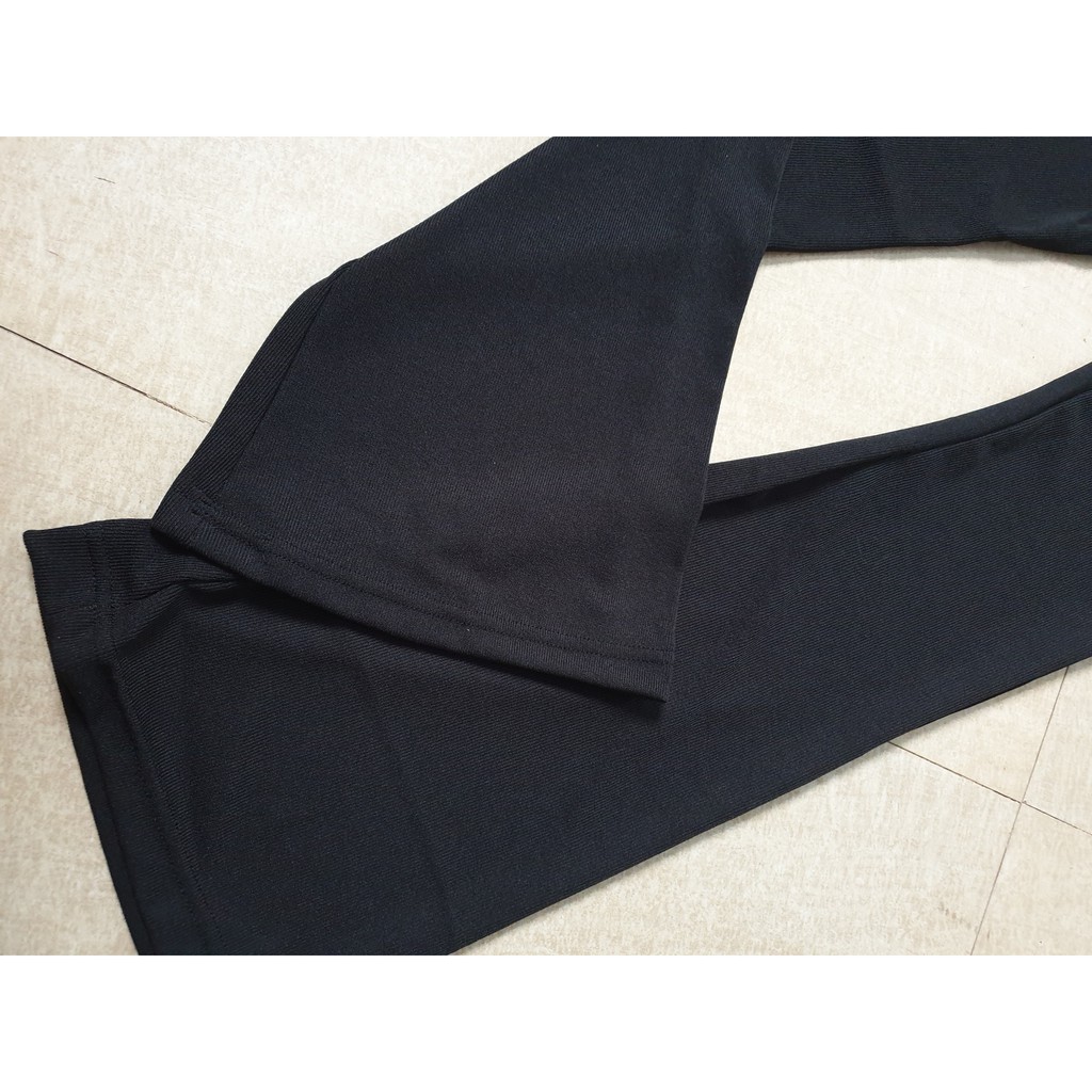Quần Ống Loe Nữ Cao Cấp Len Tăm Chun Co Giãn 4 Chiều, Lên Fom Siêu Hack Chân  - MAY Fashion