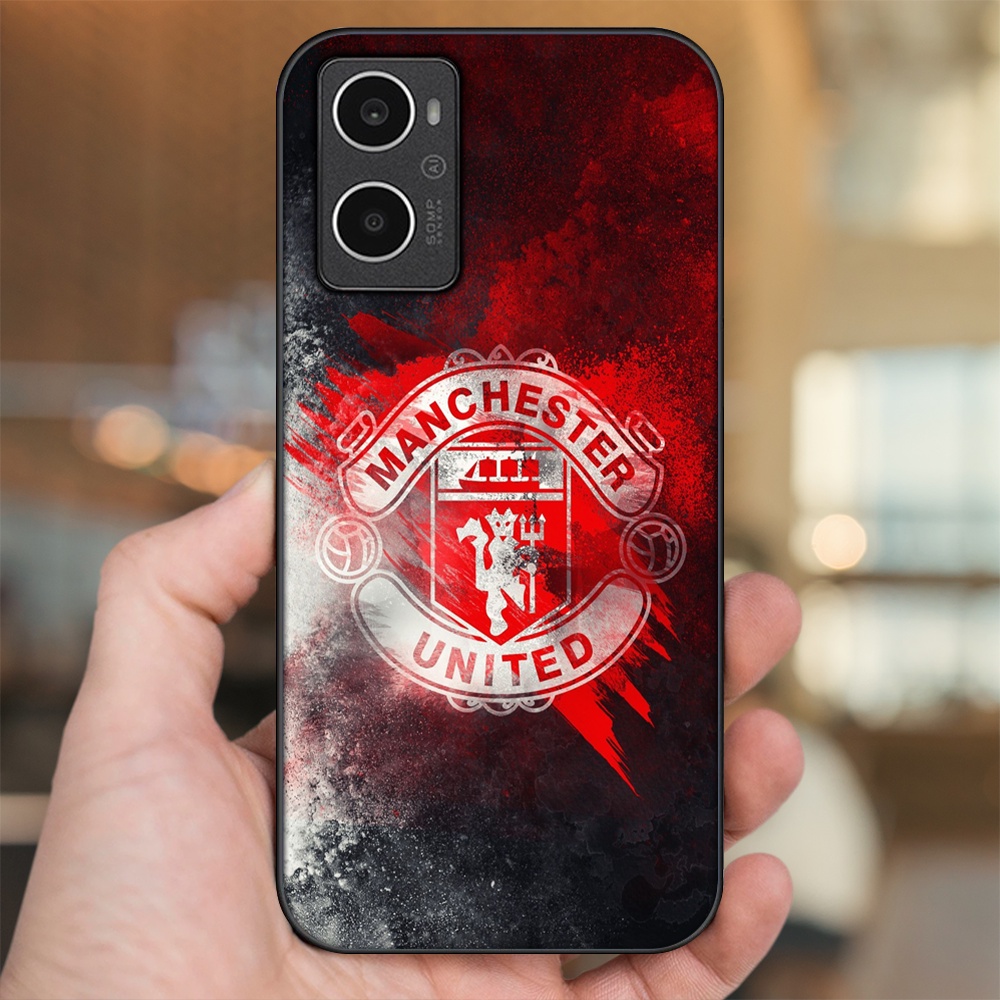 Ốp lưng Oppo A96 4G viền đen in hình MU Manchester United