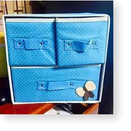 Tủ vải 2 tầng 3 ngăn mini