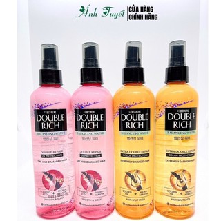 ( MẪU MỚI) Xịt dưỡng tóc Double Rich dành cho tóc HƯ TỔN và tóc NHUỘM hương nước hoa chính hãng cty 250ml