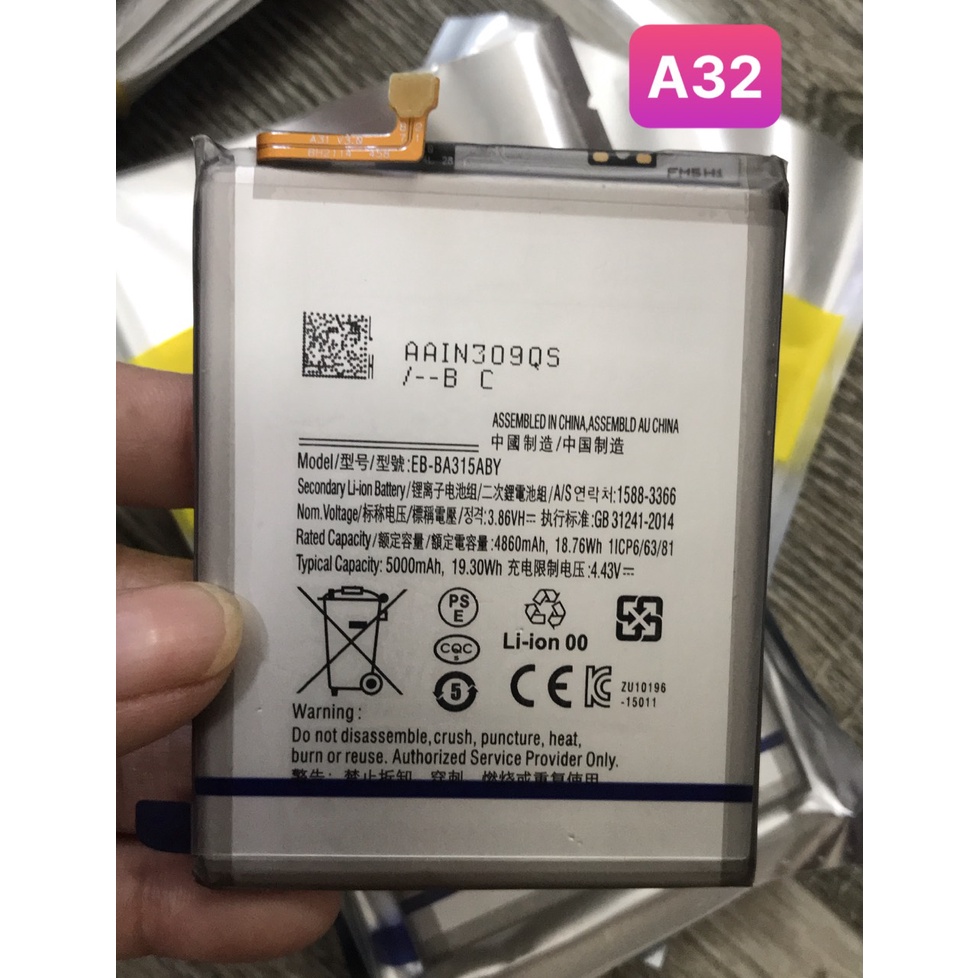 Pin samsung A31 / A32 / EB-BA315ABY / Pin zin dung lượng 4860mAh