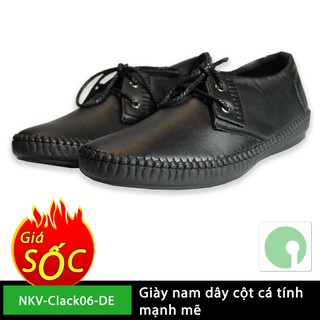 Thời trang Giày nam công sở với dây buộc cột giá rẻ mới nhất - NKV-Clack06-DE (Đen)