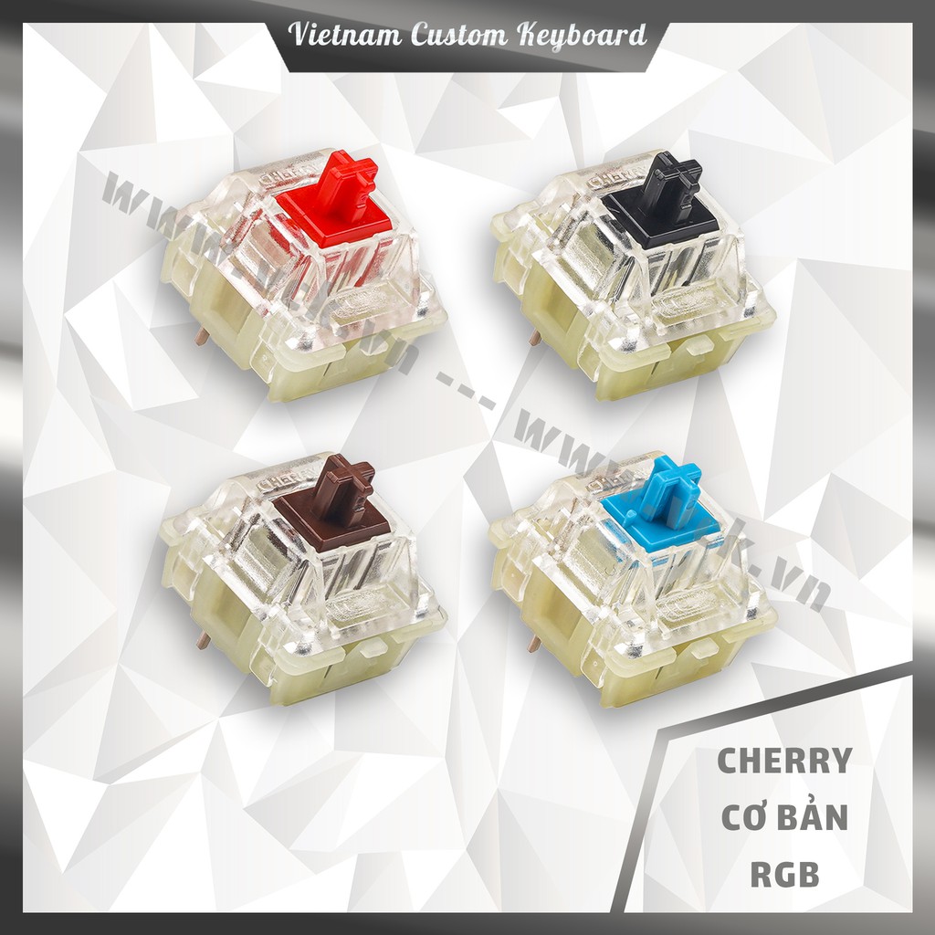 8 Loại Cherry Switch Cơ Bản | Cherry RGB | Cherry Black Retooled | VCK