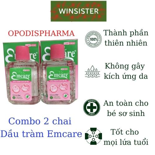 Combo 2 chai Dầu tràm cho bé Emcare, Dầu tràm em bé, Dầu tràm cho trẻ sơ sinh