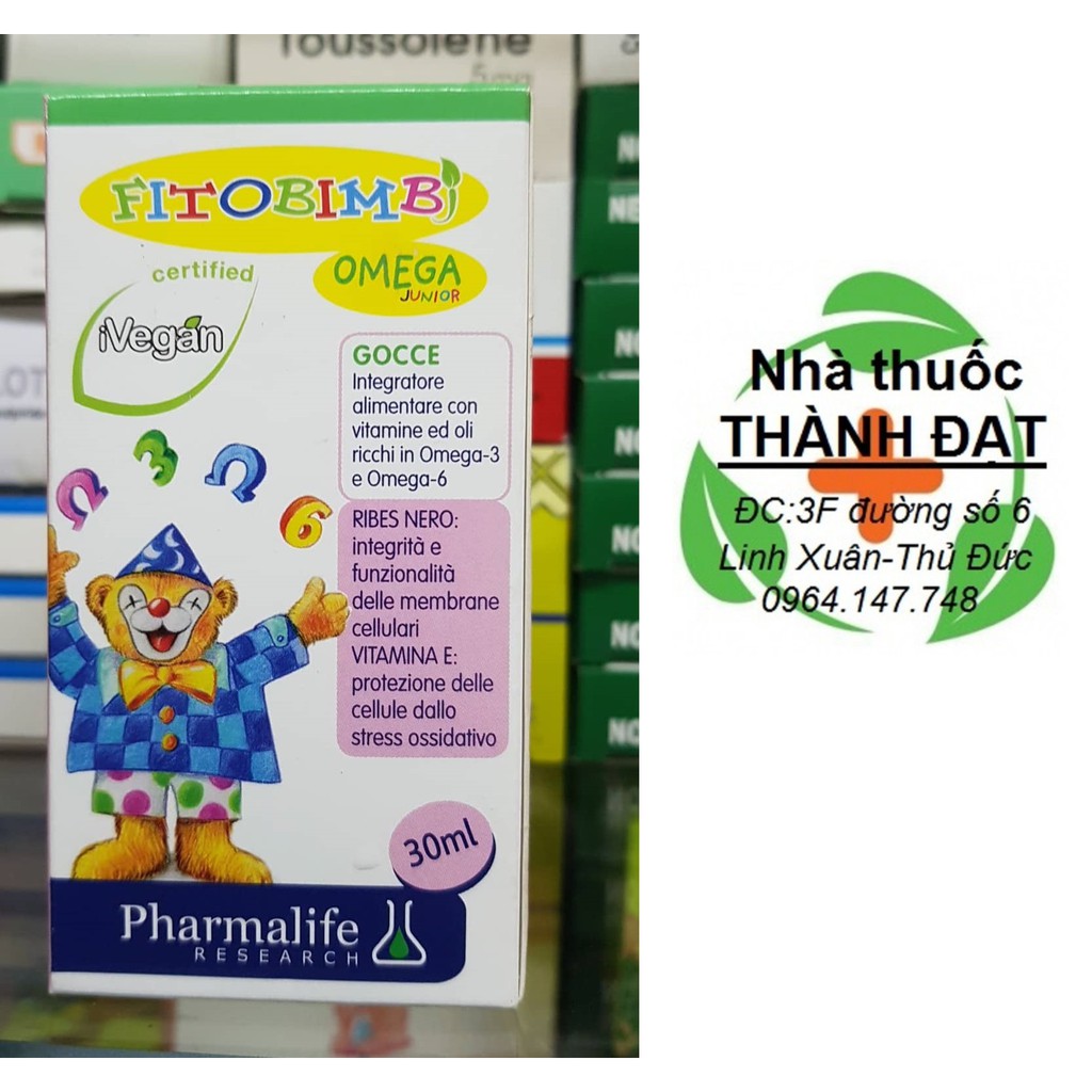 OMEGA3 JUNIOR hỗ trợ cho trẻ fitobimbi / omega junior