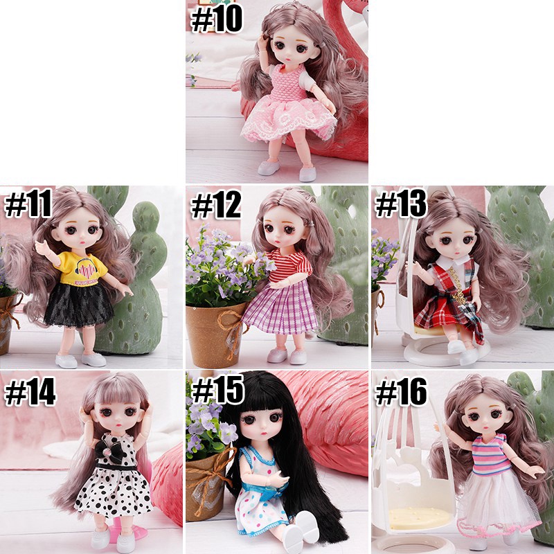 Búp bê Barbie 17cm tỉ lệ 1/12 xinh xắn cho bé