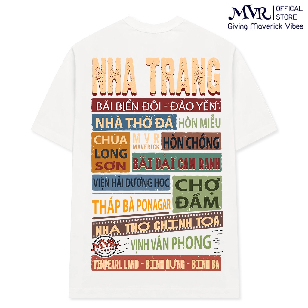 Áo thun Unisex phông cotton Nha Trang ao cặp gia đình fact UNDER MVR BB4243
