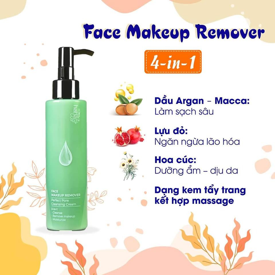 Tẩy Trang Mặt Riori Face Makeup Remover 150ml - Kem Tẩy Trang Massge Nâng Cơ, Làm Sạch Sâu Cung Cấp Độ Ẩm Cho Da