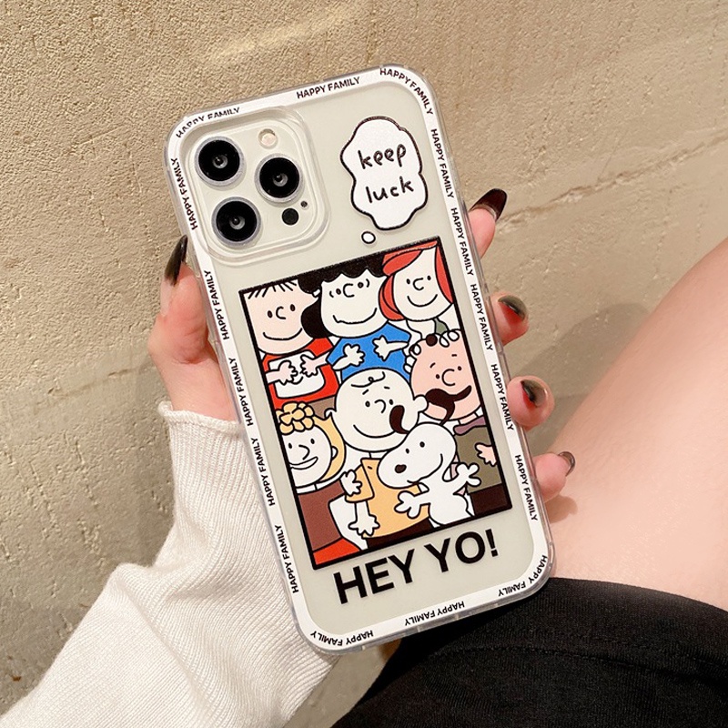 Casing Realme Narzo 50 50i 50A Prime 20 30A GT Master NEO 2 9i 8i C35 C25Y C21Y C25s C25 C20 C20A C17 C15 C12 C11 9 8 7 7i 6 5 X50 Pro 5i 5s XT Cartoon Cute Snoopy Trend Straight Edge Shockproof For Couple Soft Phone Case Cover