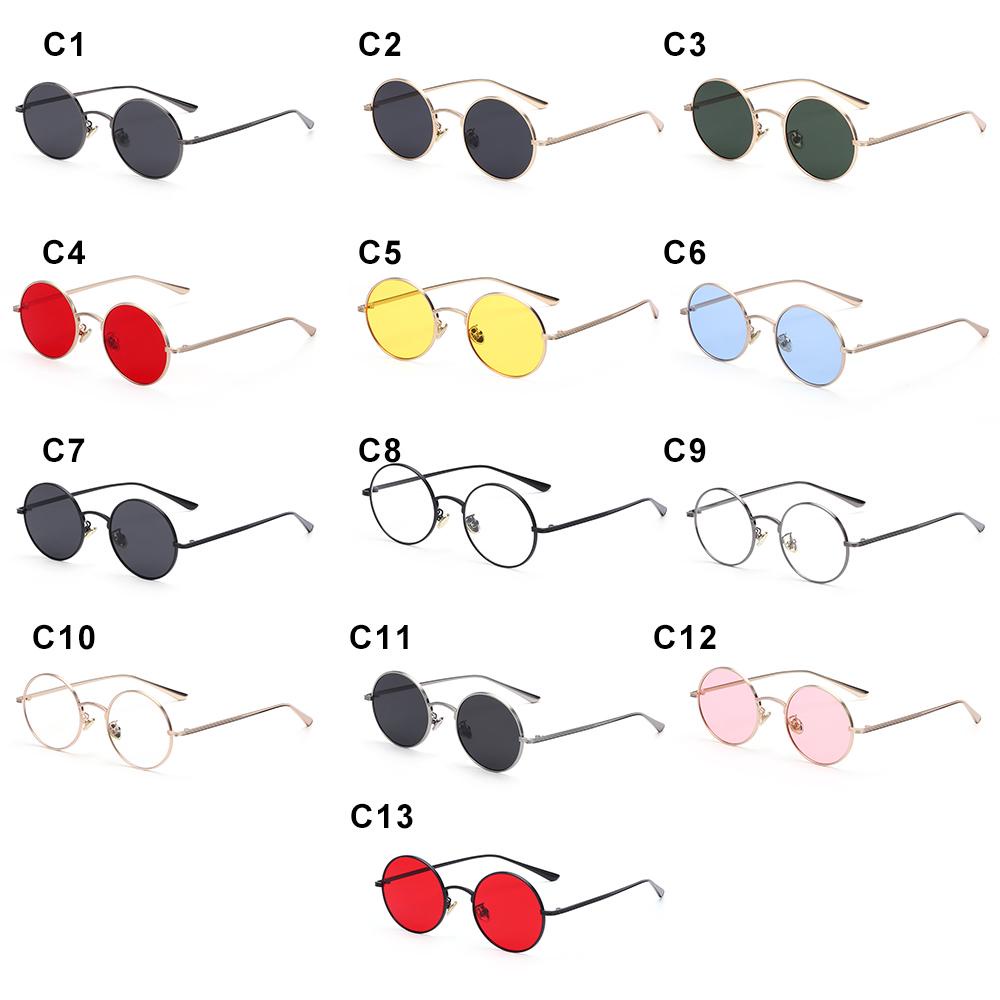 Kính Mát Tròn Gọng Kim Loại Chống Tia UV MIHAN1 Phong Cách Cổ Điển Cho Nam Và Nữ