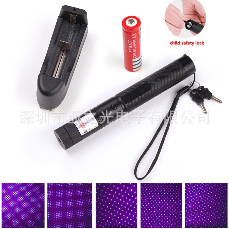 Laser303 Đỏ Xanh Xanh Xanh Tím Laser Con trỏ Laser Đèn pin Laser