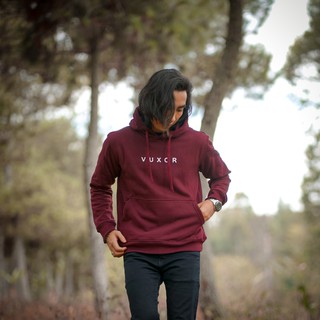 Áo Hoodie Vuxor Burgundy Cơ Bản