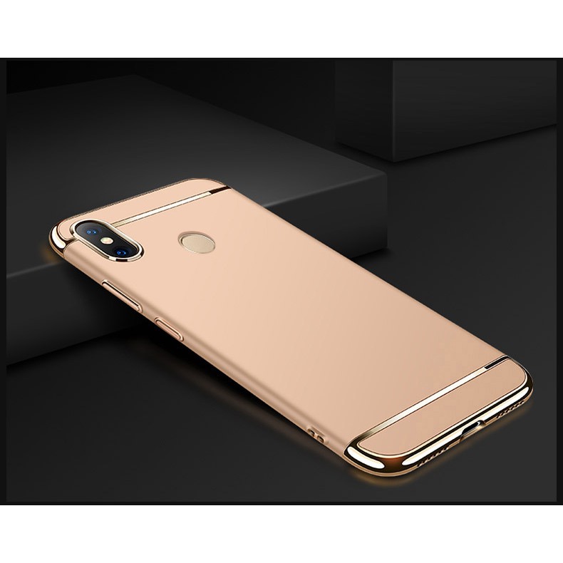 [Mã SRBACK101512 hoàn 20K xu đơn 0Đ] Ốp lưng 3 mảnh cho Xiaomi Redmi Note 5 Pro, tặng kính cường lực trắng trong