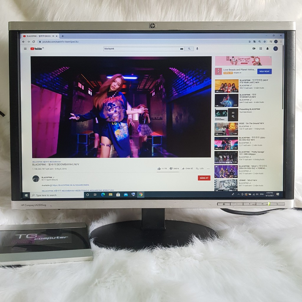 Màn hình máy tính 22 inch / LCD HP Compaq 22 inch - Chân có thể xoay đứng màn hình Vi tính TG | BigBuy360 - bigbuy360.vn