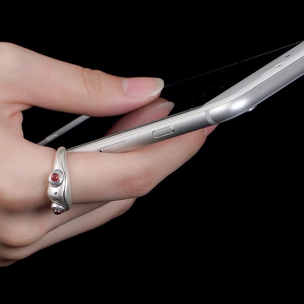 Nhẫn Hở Hình Chú Ếch Nhiều Màu Sắc Phong Cách Bohemian Cổ Điển Thời Trang Cho Nữ