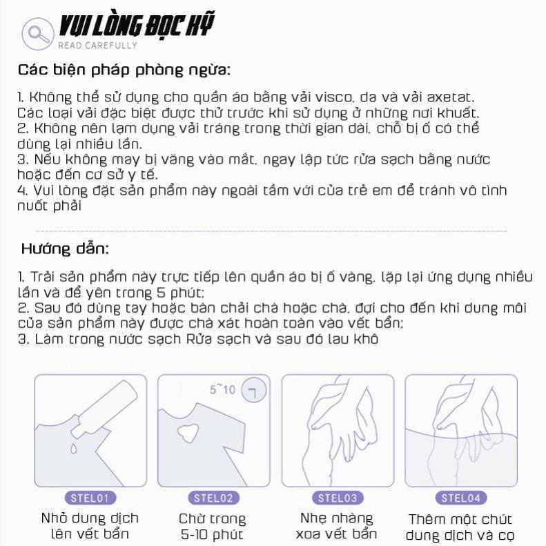 Dung Dịch Tẩy Vết Mực Bút Bi Bút Lông Trên Quần Áo SHIMA 120ml HANGNOIDIAGIARE88