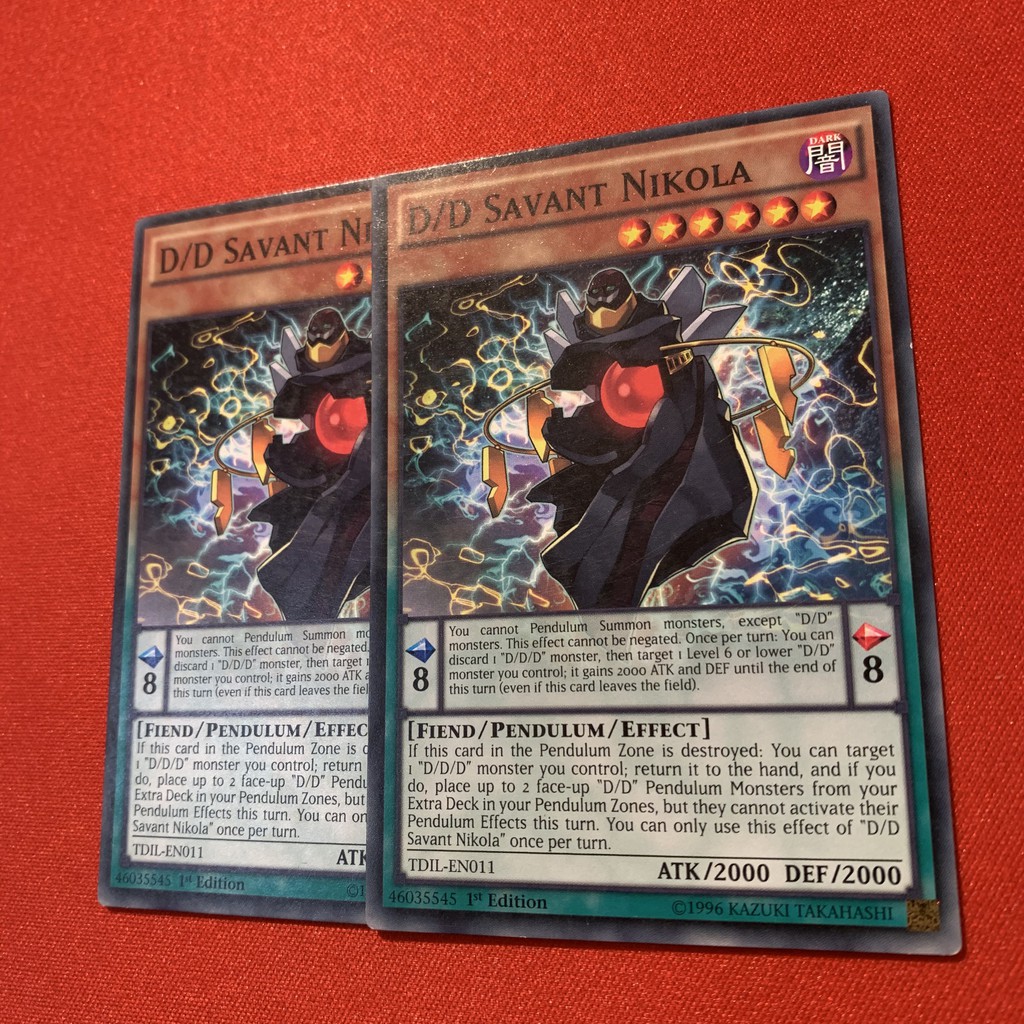 [EN][Thẻ Bài Yugioh Chính Hãng] D/D Savant Nikola