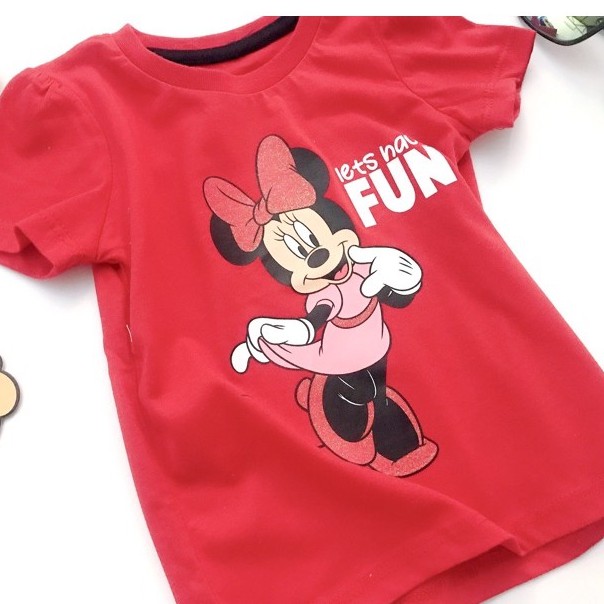 Áo phông disney Minnie dư xịn cho bé gái 2-5Y