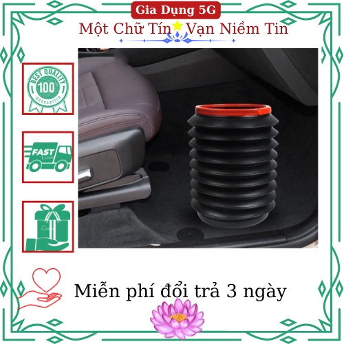Thùng rác gấp gọn mini để rác co giãn trên ô tô, thùng rác tiện lơi