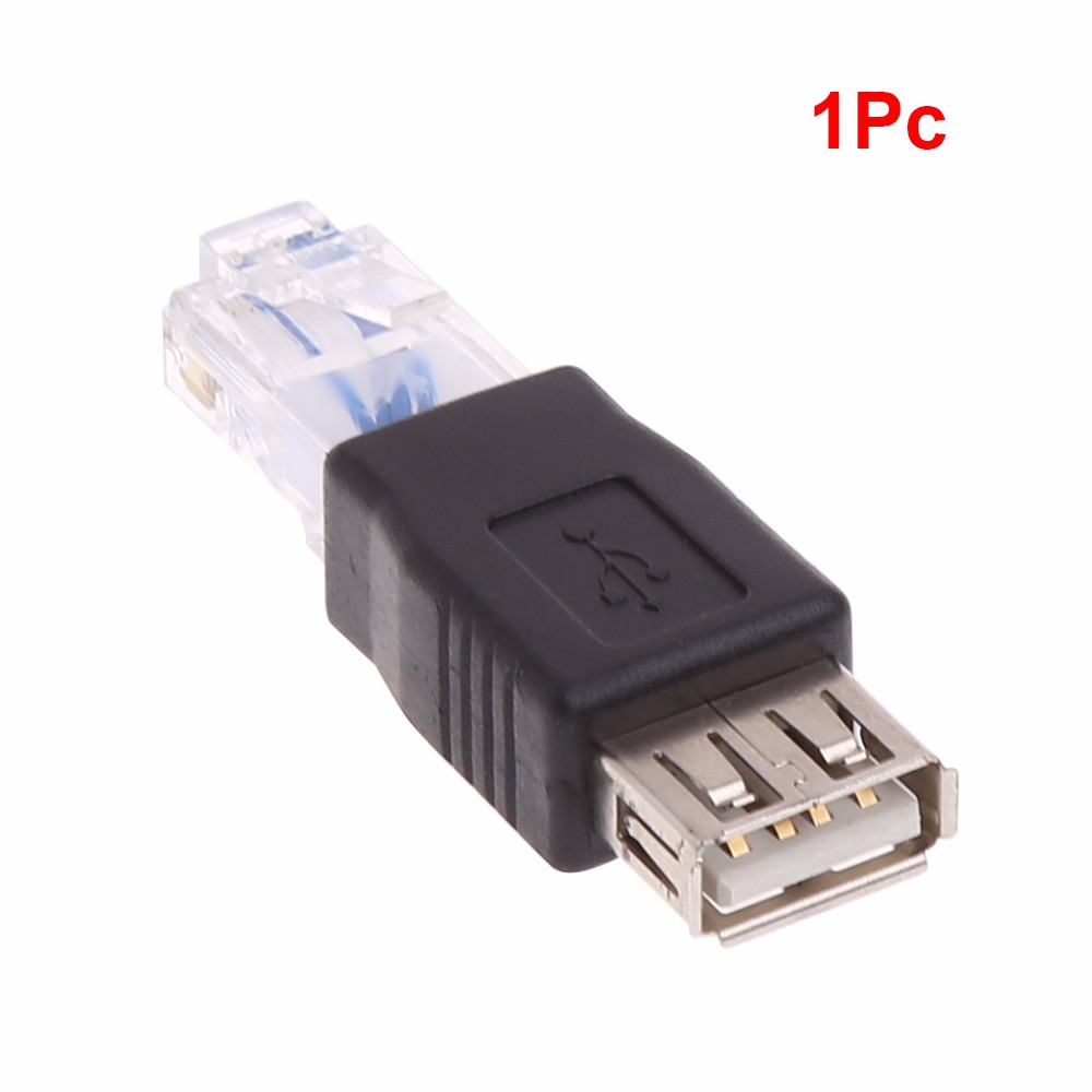 Set 1 / 3 / 5 Đầu Chuyển Đổi Usb Type A Female Sang Rj45 Male