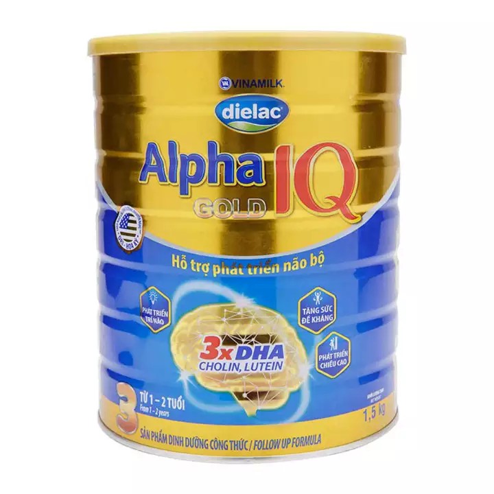 Sữa bột Vinamilk Dielac Alpha Gold IQ 3 1.5kg_Duchuymilk