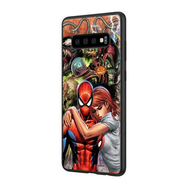 MARVEL Ốp Lưng Silicone Phong Cách Venom Cá Tính Cho Samsung S7 Edge S8 S9 S10 Lite Plus S10E