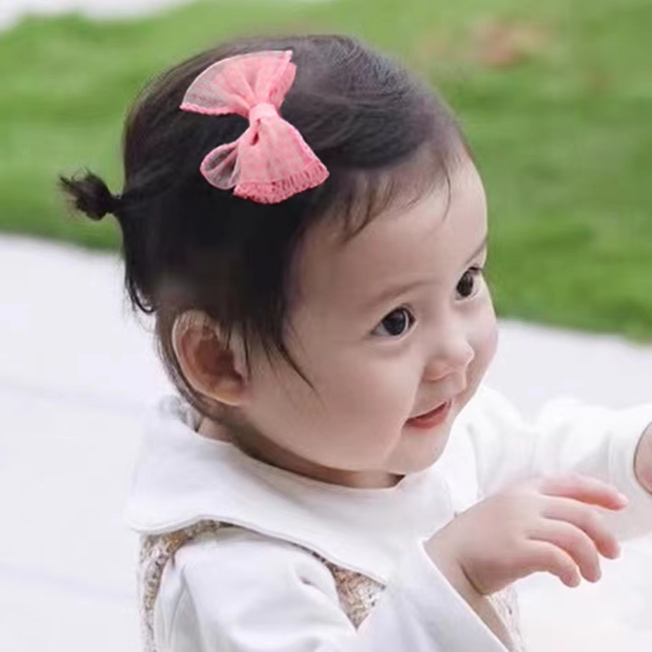 Bộ 5 Kẹp Tóc Bằng Satin Họa Tiết Hoa Thời Trang Chất Lượng Cao Cho Bé Gái