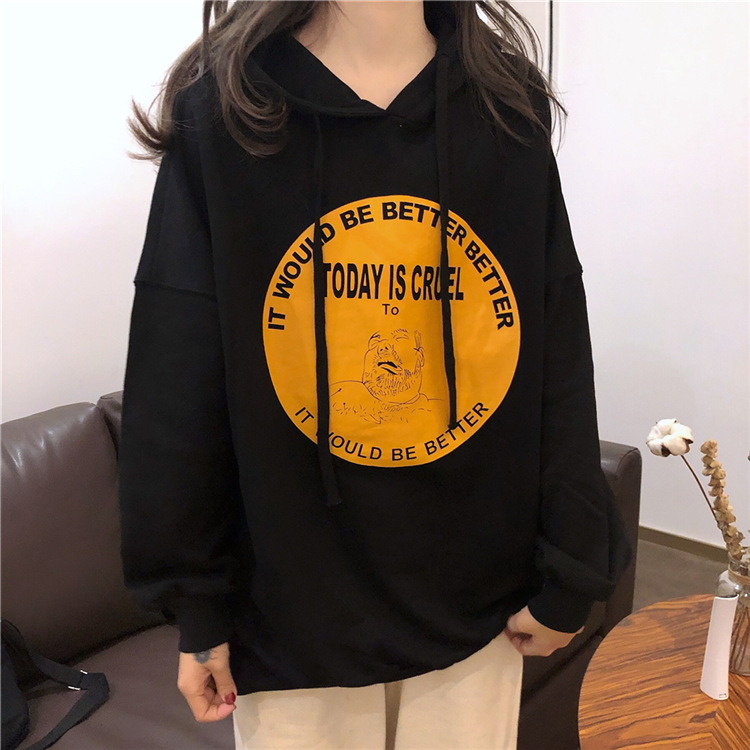 Áo Hoodie IELGY Dài Tay Cỡ Lớn Thời Trang Cho Nữ