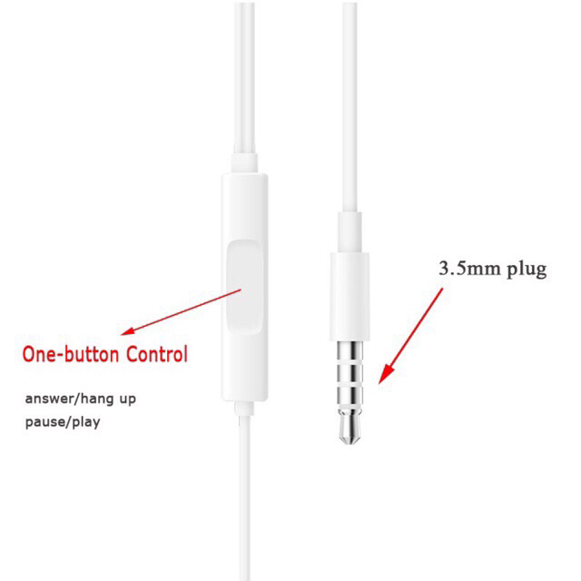 Tai Nghe Nhét Tai Jack 3.5mm Có Mic Cho Điện Thoại Vivo Xe680