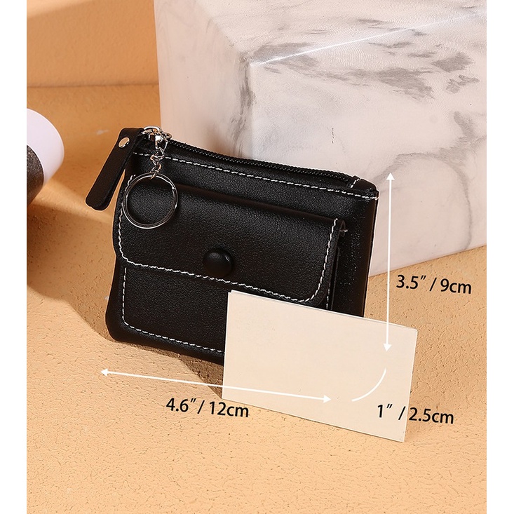 Ví nữ nhỏ gọn cầm tay Tuinhacam ví mini nữ cầm tay đẹp giá rẻ thời trang kiểu dáng đơn giản chất liệu da PU