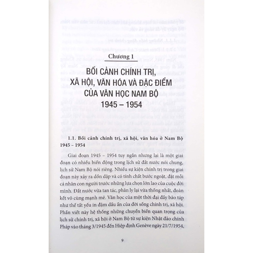 Sách Văn Học Nam Bộ 1945 - 1954