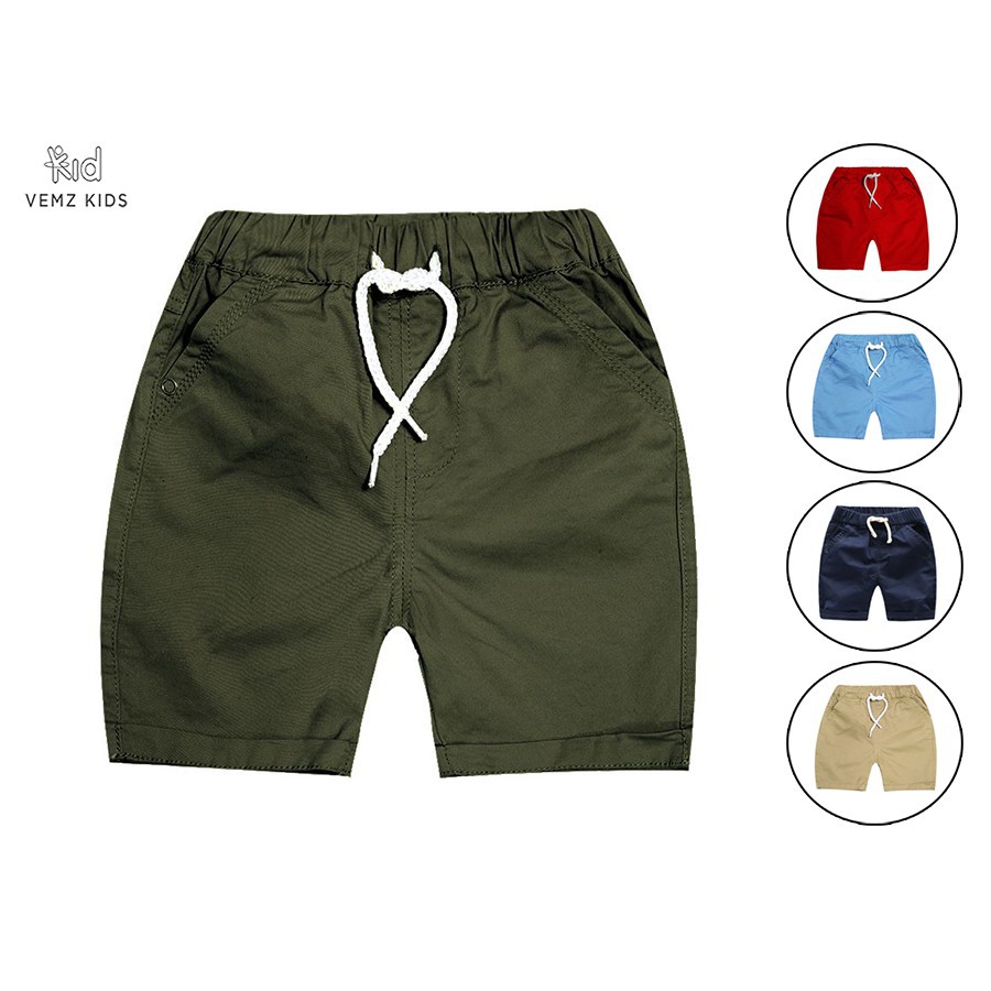 Quần lửng kaki cho bé trai (từ 1 - 8 tuổi) VEMZKIDS - Hàng nhập khẩu