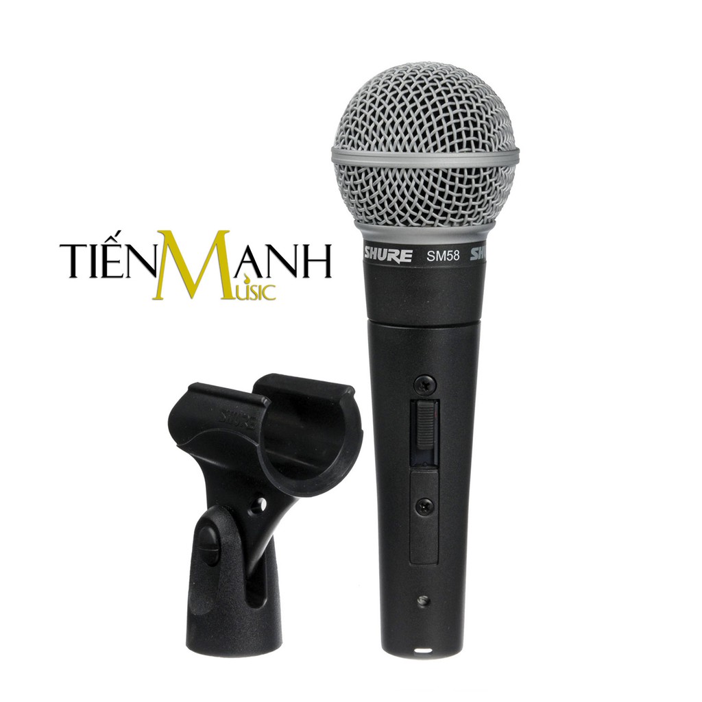 [Chính Hãng] Mic Cầm Tay Shure SM58-S Có Công Tắc Micro Phòng Thu Studio SM58S Microphone Karaoke SM58