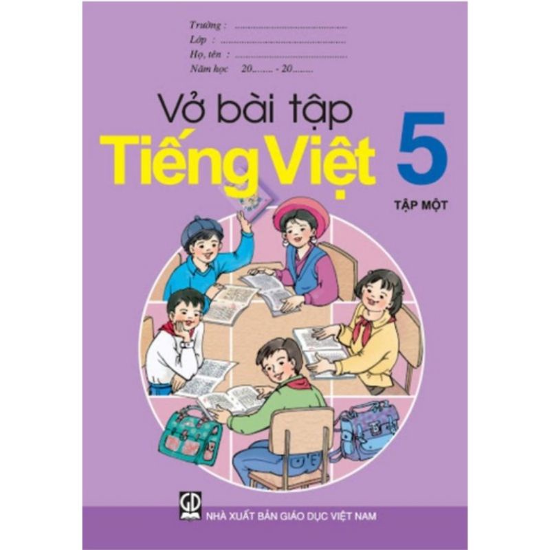 vở bài tập tiếng việt lớp 5 tập 1 kèm 2 cây bút hình