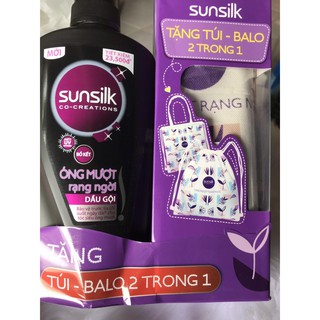 Sp chính hãng - dầu gội sunsilk 650g - tặng túi balo 2 trong 1