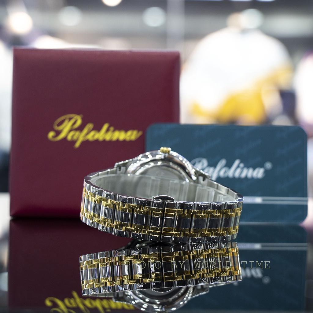 Đồng hồ nam Pafolina 5030M dây thép không gỉ , mặt kính sapphire chống xước , chống nước 5atm , bảo hành lên đến 3 năm
