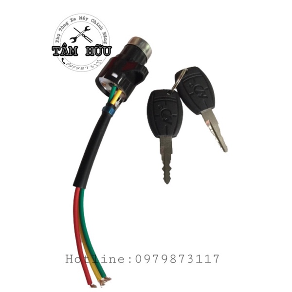 Bộ ổ khóa + chìa cho xe điện, xe máy điện M133