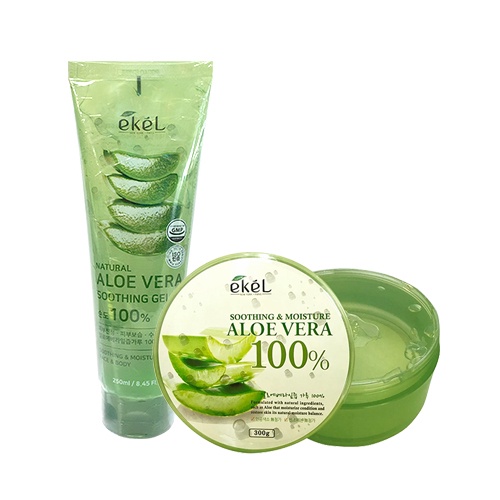 [EKEL] Aloe Vera 100% Soothing & Moisture 300g/ Natural Aloe Vera Soothing Gel (tube type) 250ml