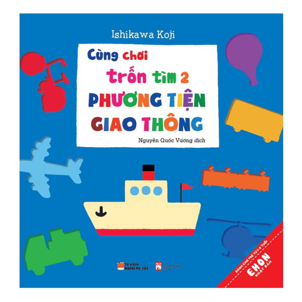 Sách Ehon Cùng chơi trốn tìm 2: Phương tiện giao thông