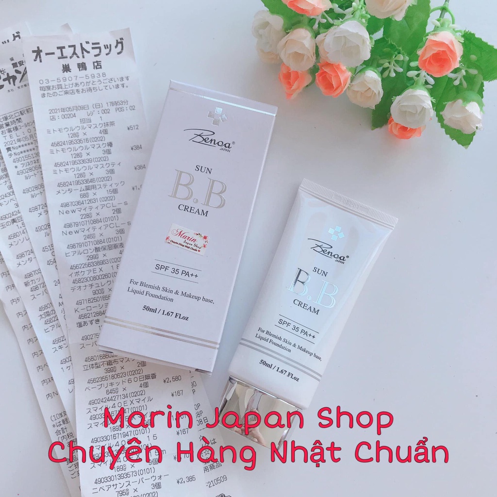 (SALE) Kem trang điểm chống nắng Benoa kem nền, kem lót BB , CC , DD Daily Defense Cream Nhật Bản