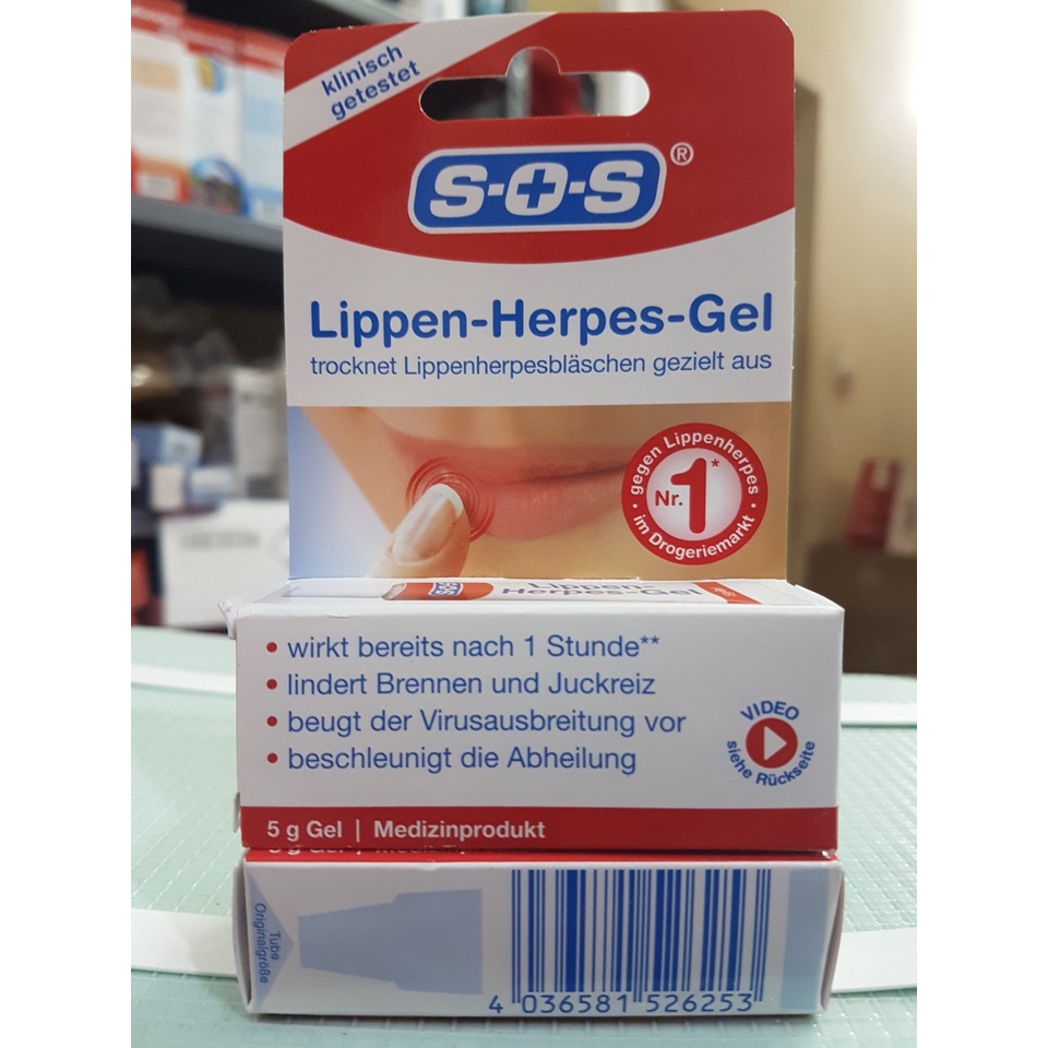 Gel giảm mụn SOS lippen Herpes của Đức