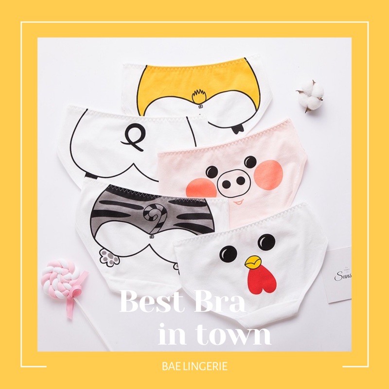 (Có chọn màu) Quần lót nữ cotton thun dễ thương thoáng mát HOMMIE - Bae Lingerie | BigBuy360 - bigbuy360.vn