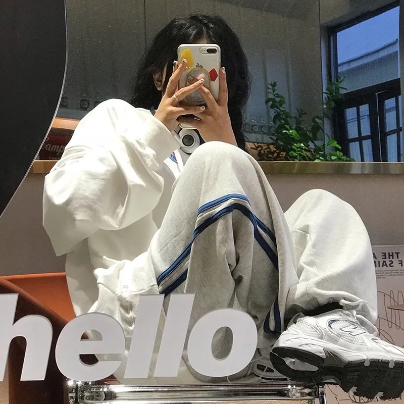 Quần thể thao ZHELIHANGFEI lưng cao ống rộng bảo vệ chân đa năng thời trang