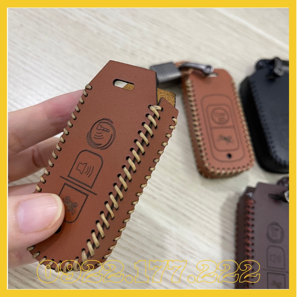 BAO DA chìa khóa Smartkey Honda - kèm móc khóa hợp kim, da bò thật, đẹp và thời trang
